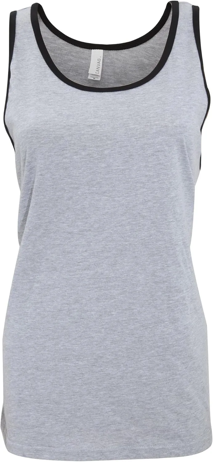 Canvas Womens/Ladies Jersey Sleeveless Tank Top