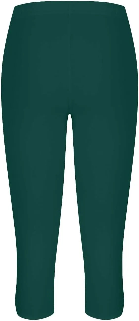 Capri Leggings for Women Dressy Cropped High Waist Yoga Pants Workout Pants Compression Leggings Stretchy Capris