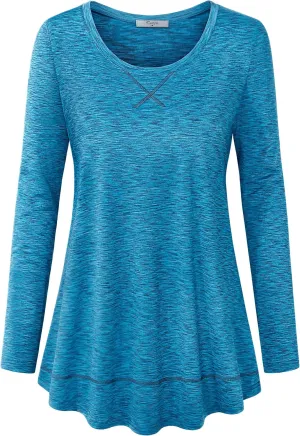 Cestyle Workout Tops for Women Yoga Tops Running Shirts Activewear Tee Shirt