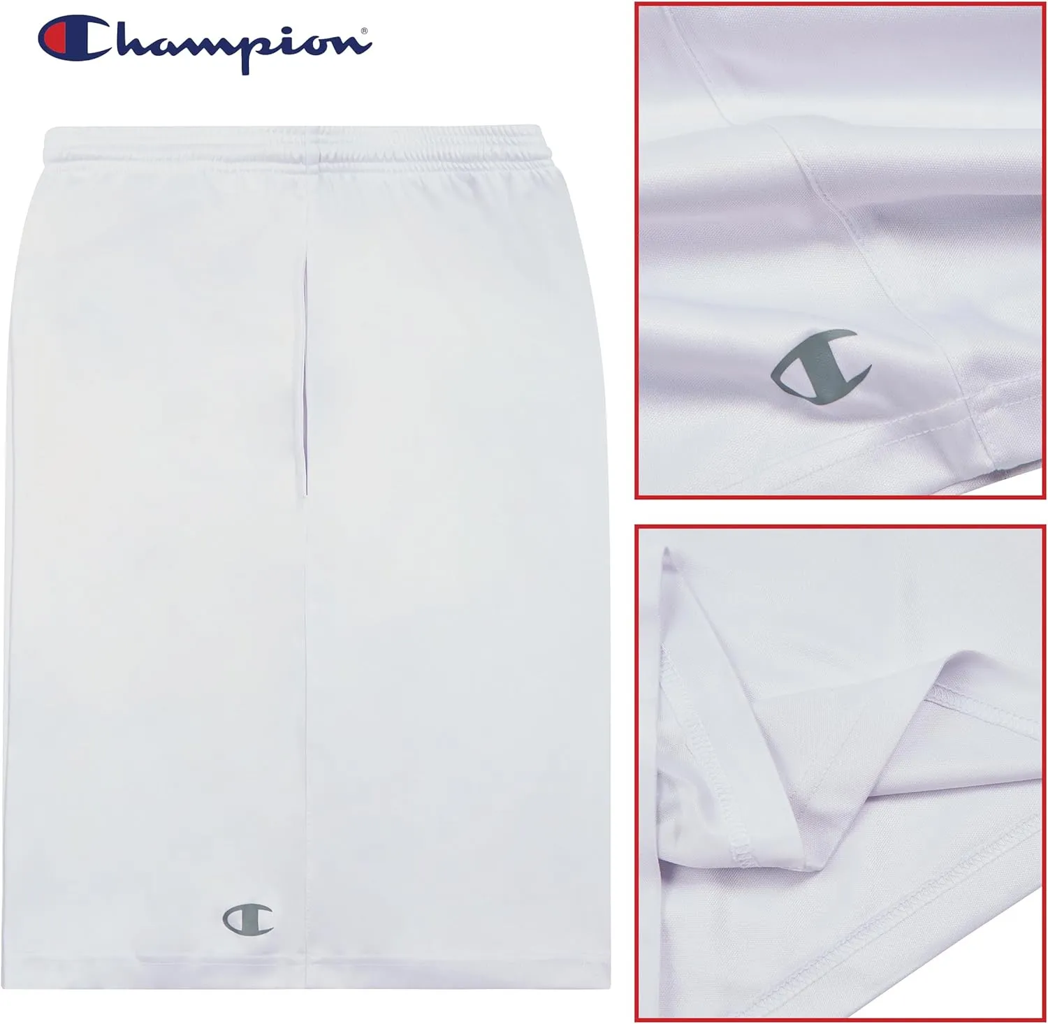 Champion Gym Shorts Men Big and Tall - 2 Pack Performance Dry Fit Running Shorts