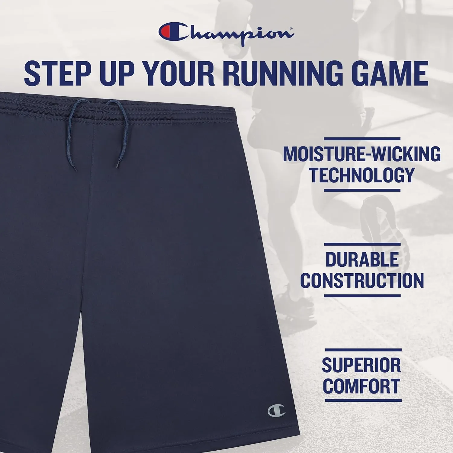 Champion Gym Shorts Men Big and Tall - 2 Pack Performance Dry Fit Running Shorts