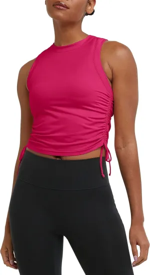 Champion Women's Ruched Tank Top with Drawstrings