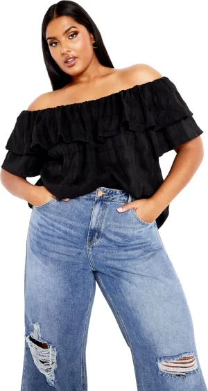 City Chic Christy Off Shoulder Top