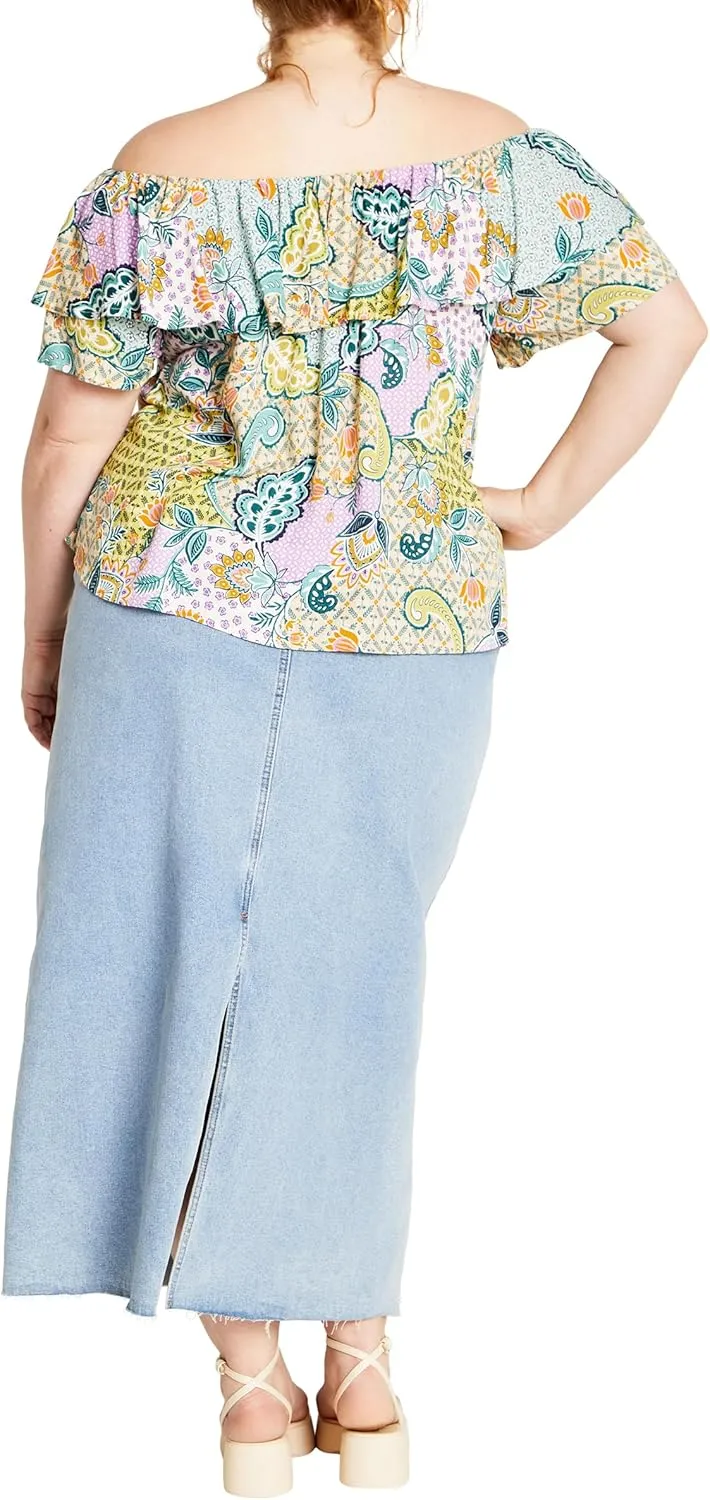 City Chic Women's Plus Size Top-Daydream