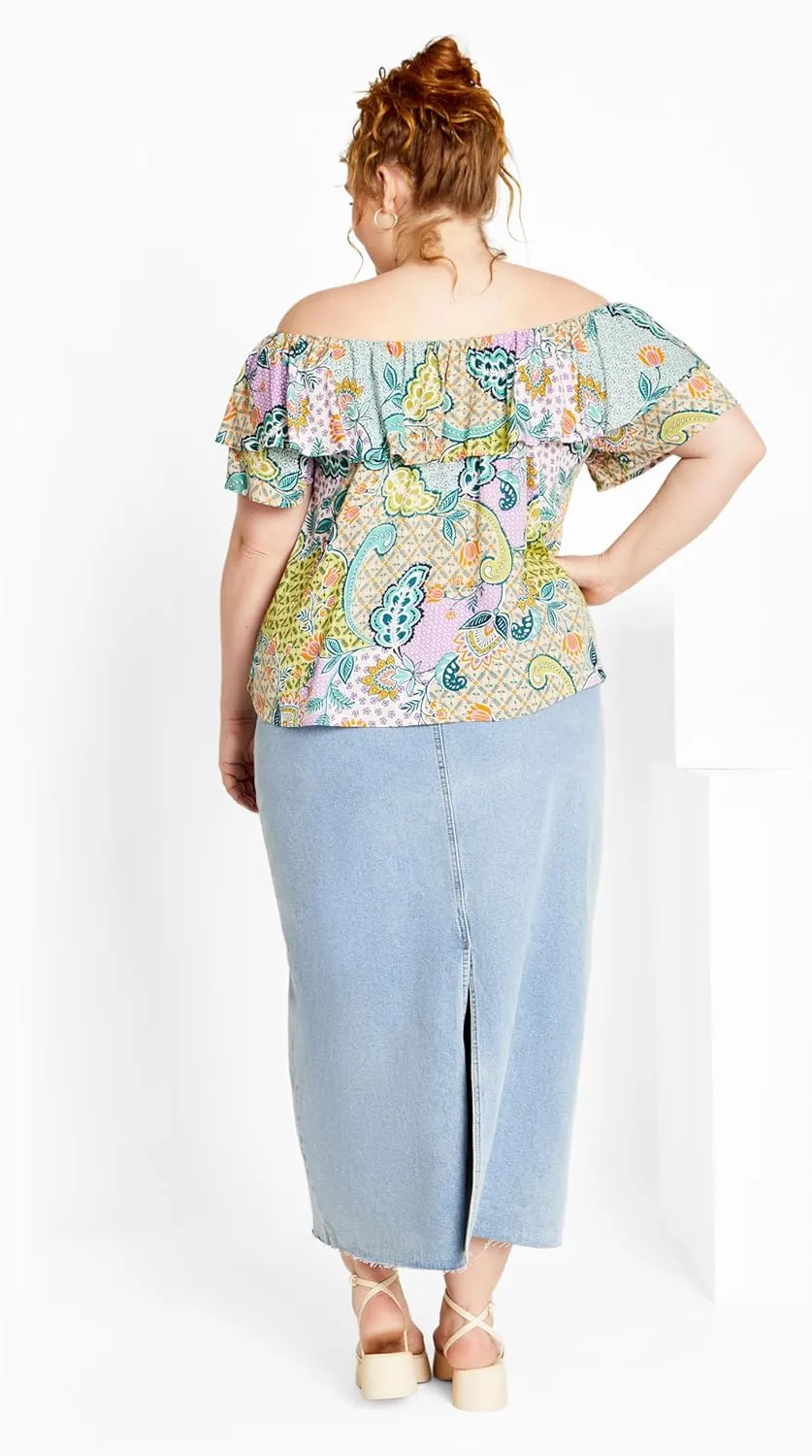 City Chic Women's Plus Size Top-Daydream