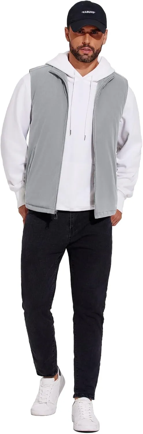 COOFANDY Men's Casual Outerwear Vest Lightweight Full-Zip Sleeveless Jacket Outdoor Hiking Travel Golf Vest with Pockets