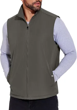 COOFANDY Men's Casual Outerwear Vest Lightweight Full-Zip Sleeveless Jacket Outdoor Hiking Travel Golf Vest with Pockets