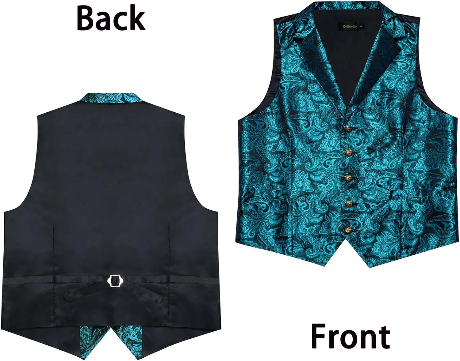 DiBanGu Men's Formal Suit Waistcoat - Business & Casual Dress Vests