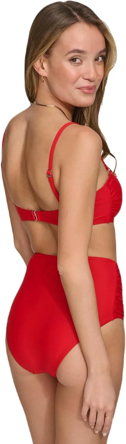 DKNY Women's Strapless Bikini Top Bathing Suit