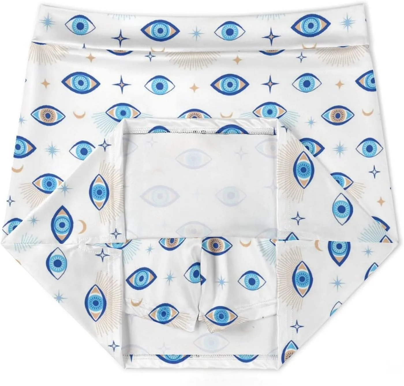 Evil Eye Magic Talisman Women's Mini Tennis Skirt with Shorts Underneath Athletic Workout Cute Skorts