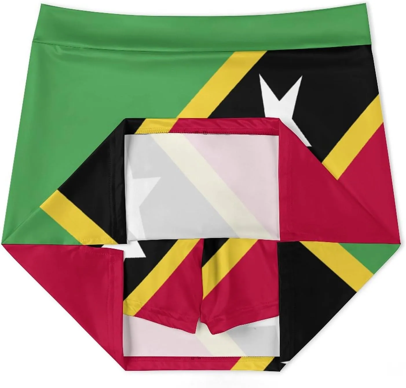 Fattyeery Women's Athletic Skorts Sri Lanka Flag Lightweight Skirts Inner Shorts with Pocket Tennis Workout Sports Skort