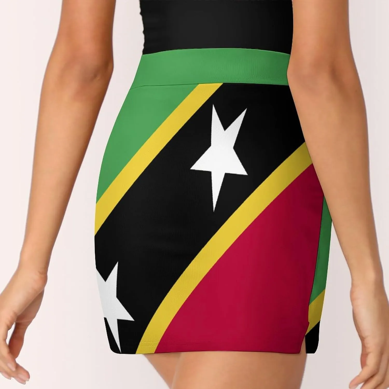 Fattyeery Women's Athletic Skorts Sri Lanka Flag Lightweight Skirts Inner Shorts with Pocket Tennis Workout Sports Skort