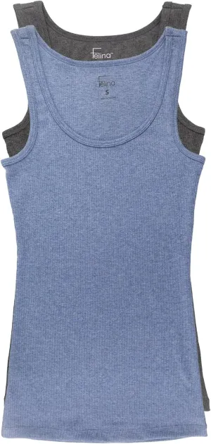 Felina | Cotton Ribbed Tank Top | 2-Pack
