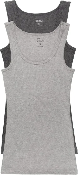 Felina | Cotton Ribbed Tank Top | 2-Pack