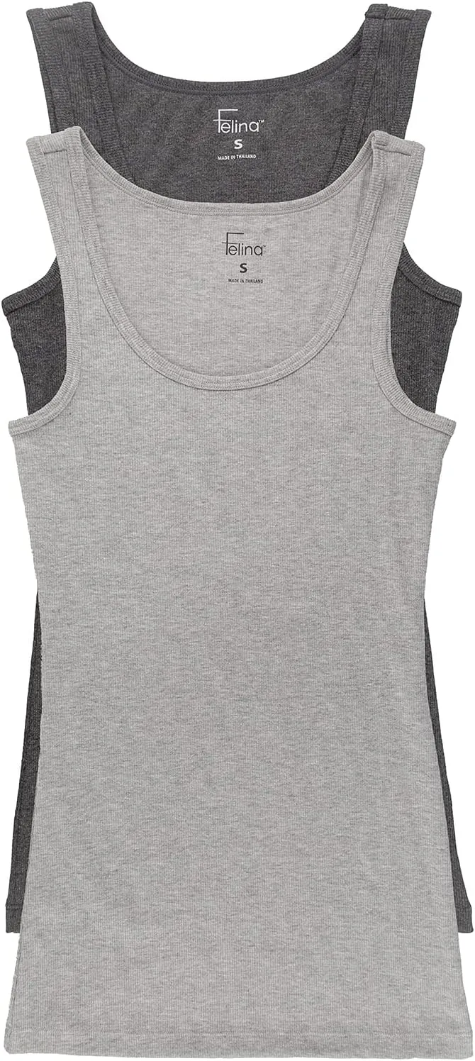Felina | Cotton Ribbed Tank Top | 2-Pack