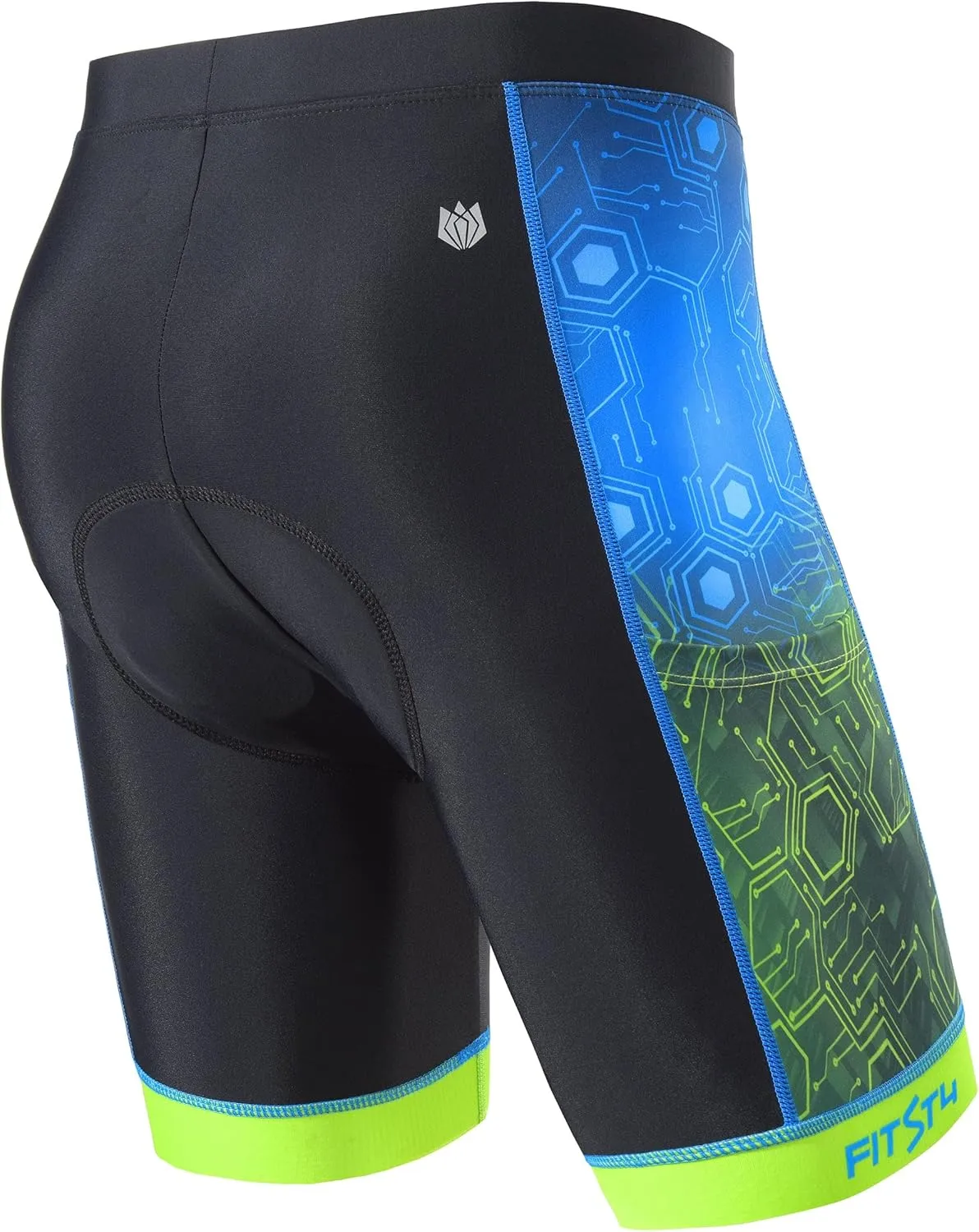 FitsT4 Sports Kids Cycling Bike Shorts Boys Girls Printed Biking Shorts with Pockets