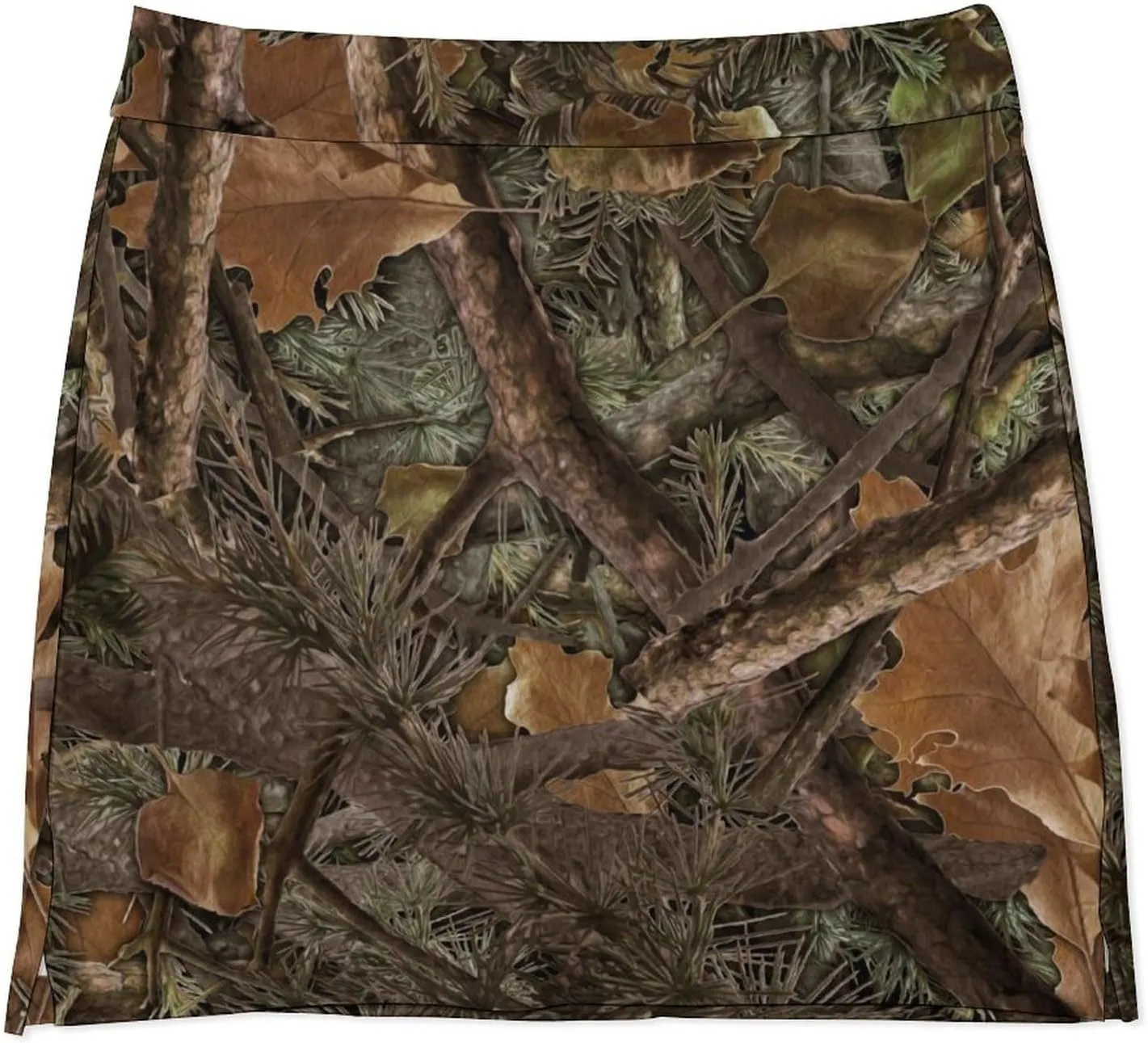Forest Camouflage Women's Mini Tennis Skirt with Shorts Underneath Athletic Workout Cute Skorts