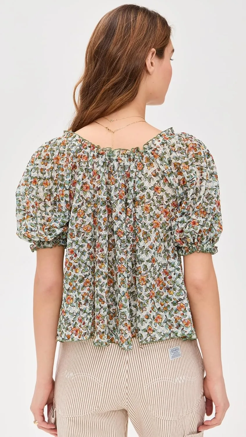Free People Women's Astra Peasant Top
