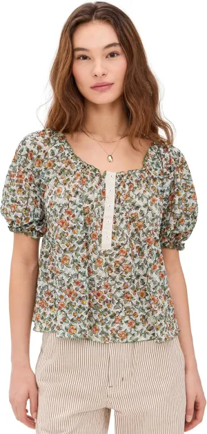 Free People Women's Astra Peasant Top