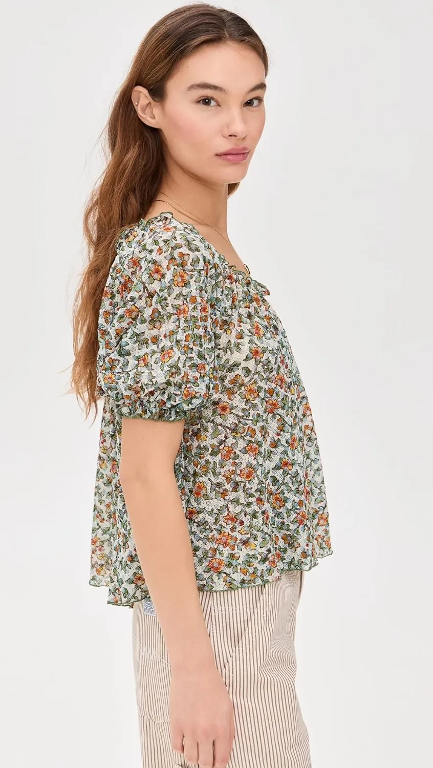 Free People Women's Astra Peasant Top