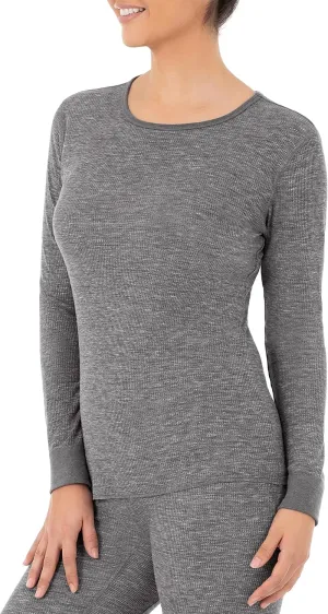 Fruit of the Loom womens Micro Waffle Premium Thermal Underwear Tee Shirt