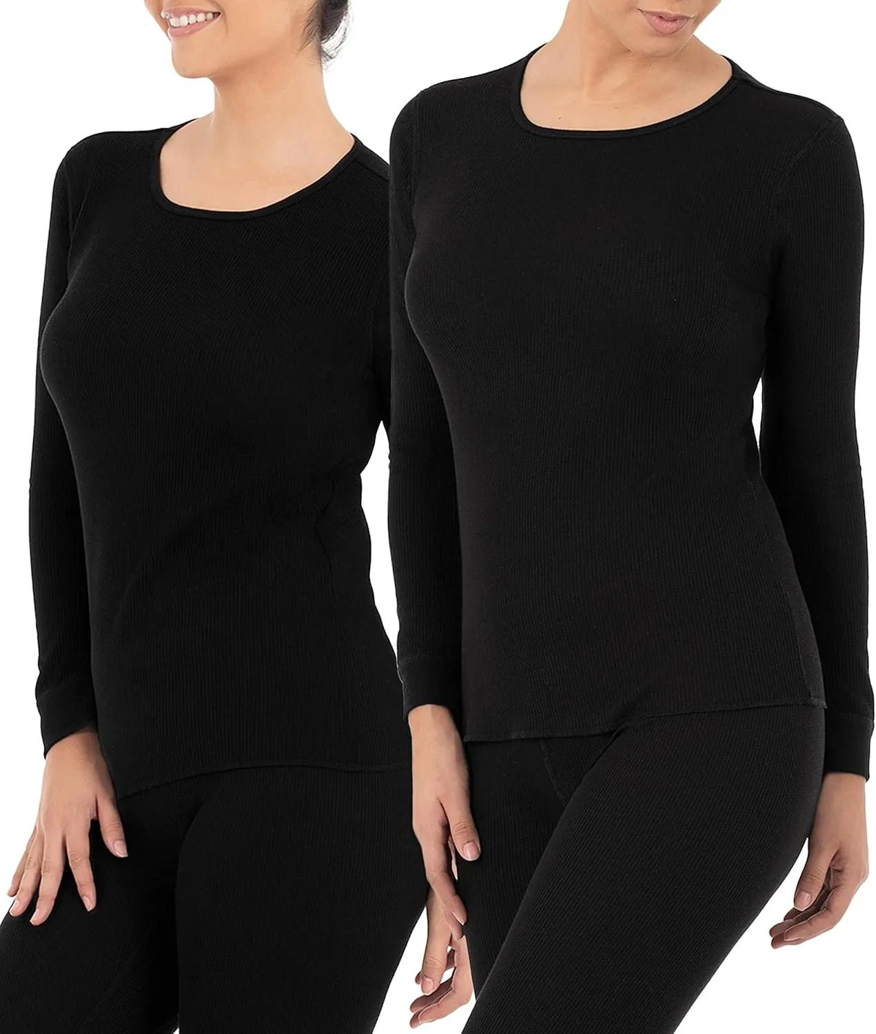 Fruit of the Loom womens Micro Waffle Premium Thermal Underwear Tee Shirt