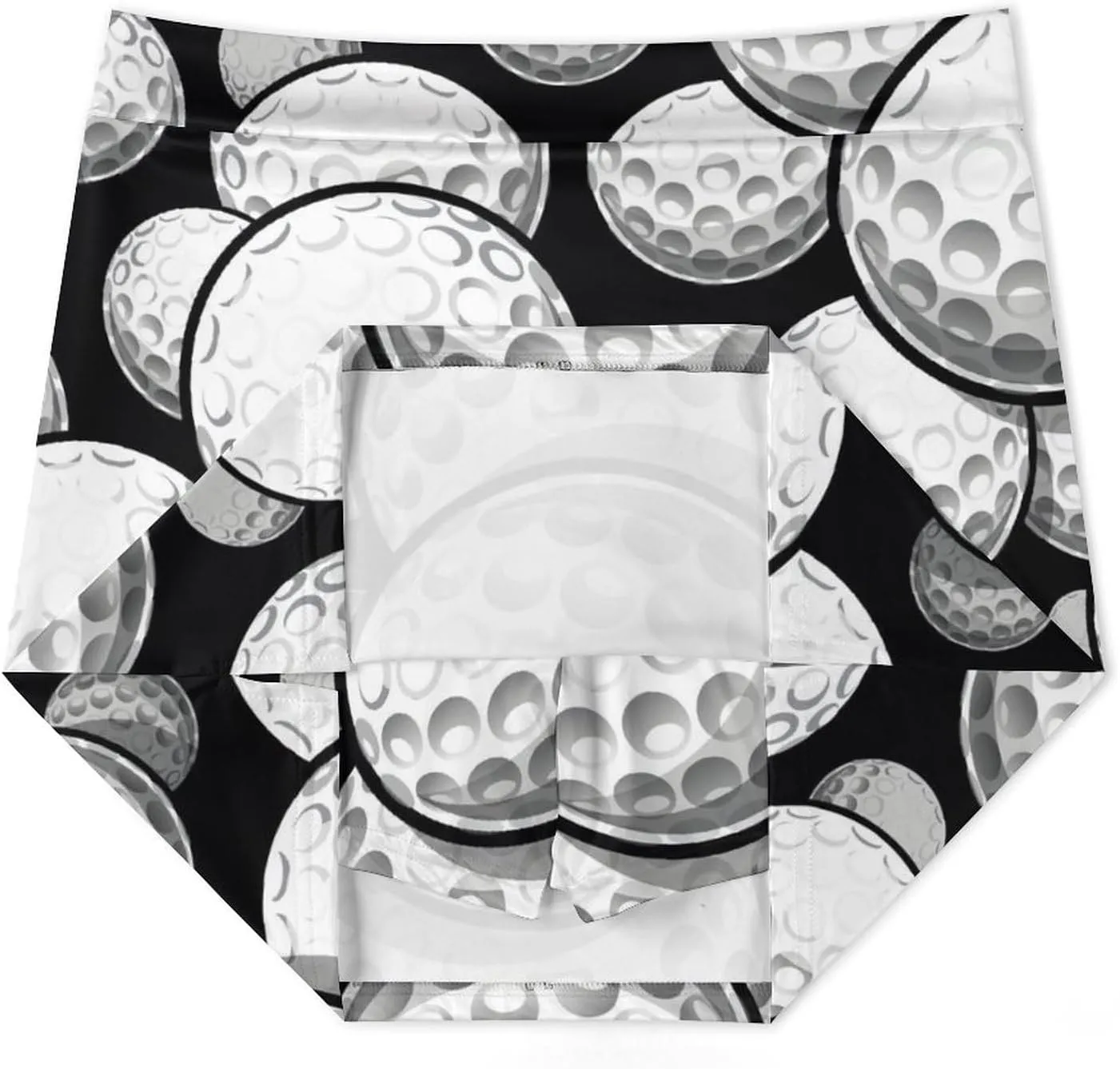 Golf Balls Texture Women's Mini Tennis Skirt with Shorts Underneath Athletic Workout Cute Skorts