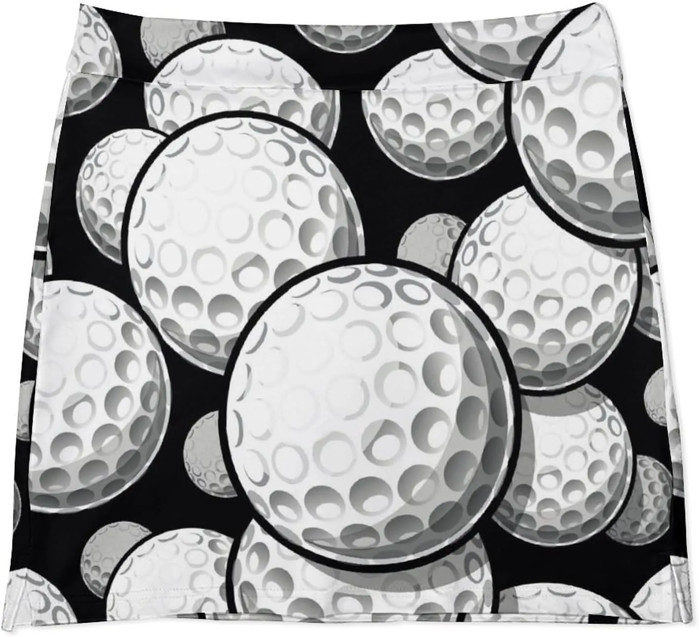 Golf Balls Texture Women's Mini Tennis Skirt with Shorts Underneath Athletic Workout Cute Skorts