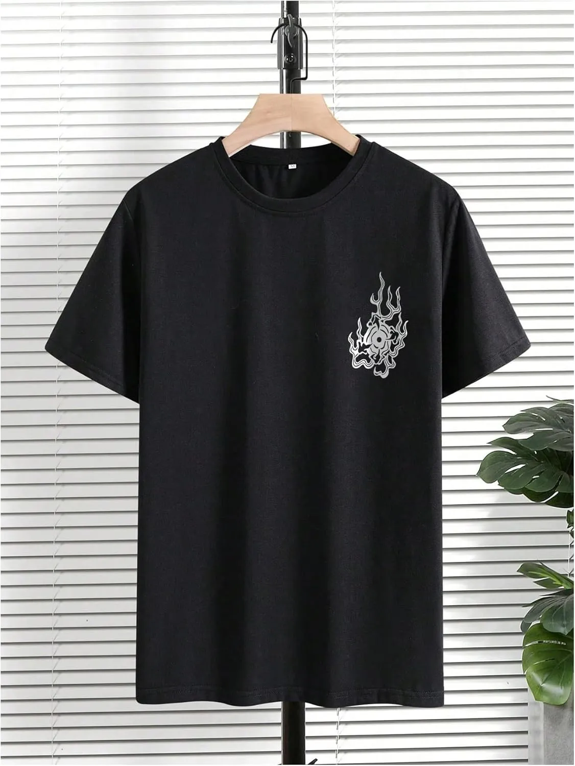 GORGLITTER Men's Dragon Graphic T Shirt Oversized Short Sleeve Crewneck Y2K Tee