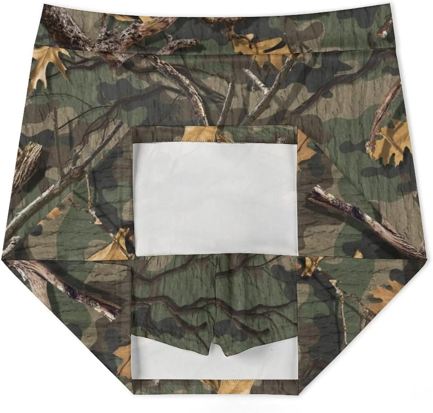 Green Forest Camouflage Women's Mini Tennis Skirt with Shorts Underneath Athletic Workout Cute Skorts
