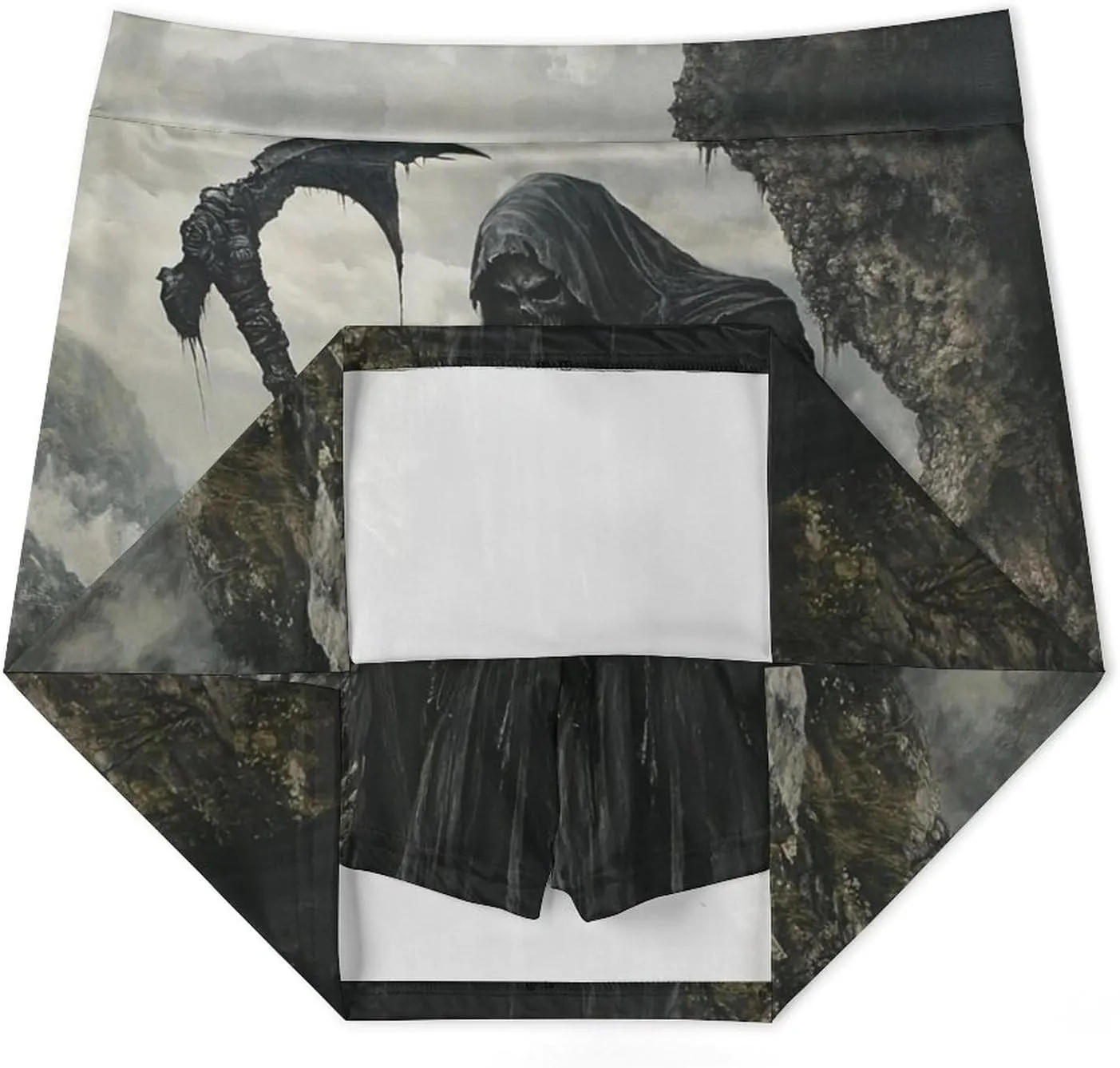 Grim Reaprer in The Mountain Women's Mini Tennis Skirt with Shorts Underneath Athletic Workout Cute Skorts