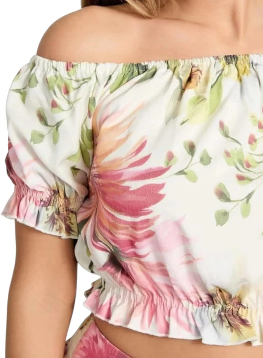 GUESS Women's Eco Off Shoulder Elodie Top