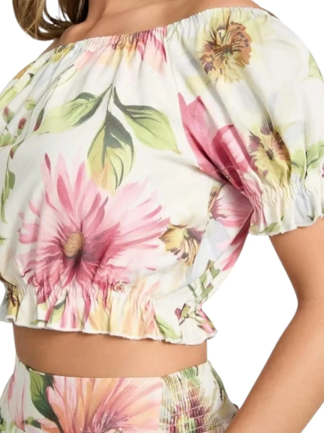 GUESS Women's Eco Off Shoulder Elodie Top