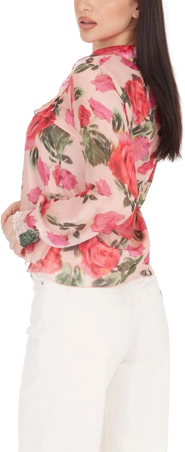 GUESS Women's Sleeveless Jolie Velvet Top