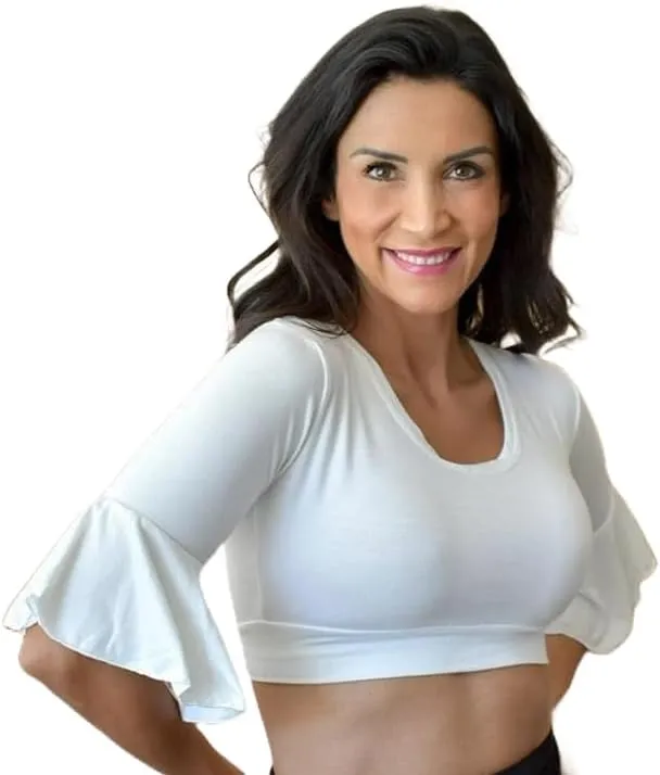 HALFTEE Bell Sleeve Layering Tee | Crop Tops for Women & Teens | XS-3X