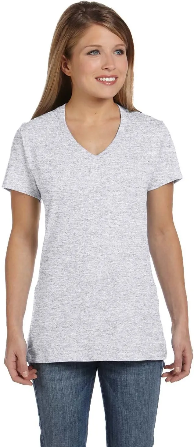 Hanes Women's Cooldri Short Sleeve Performance V-Neck T-Shirt (1 Pack)