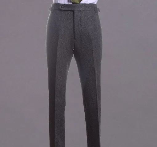 Heavy Wool Twill Trouser Charcoal