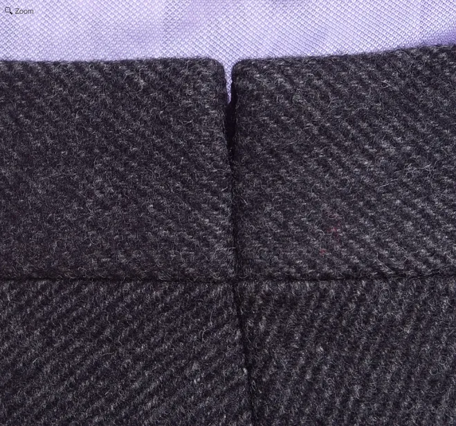 Heavy Wool Twill Trouser Charcoal