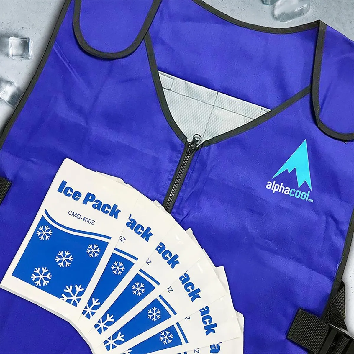 Ice Vest for Men and Women Adjustable Cooling Vest with Ice Packs