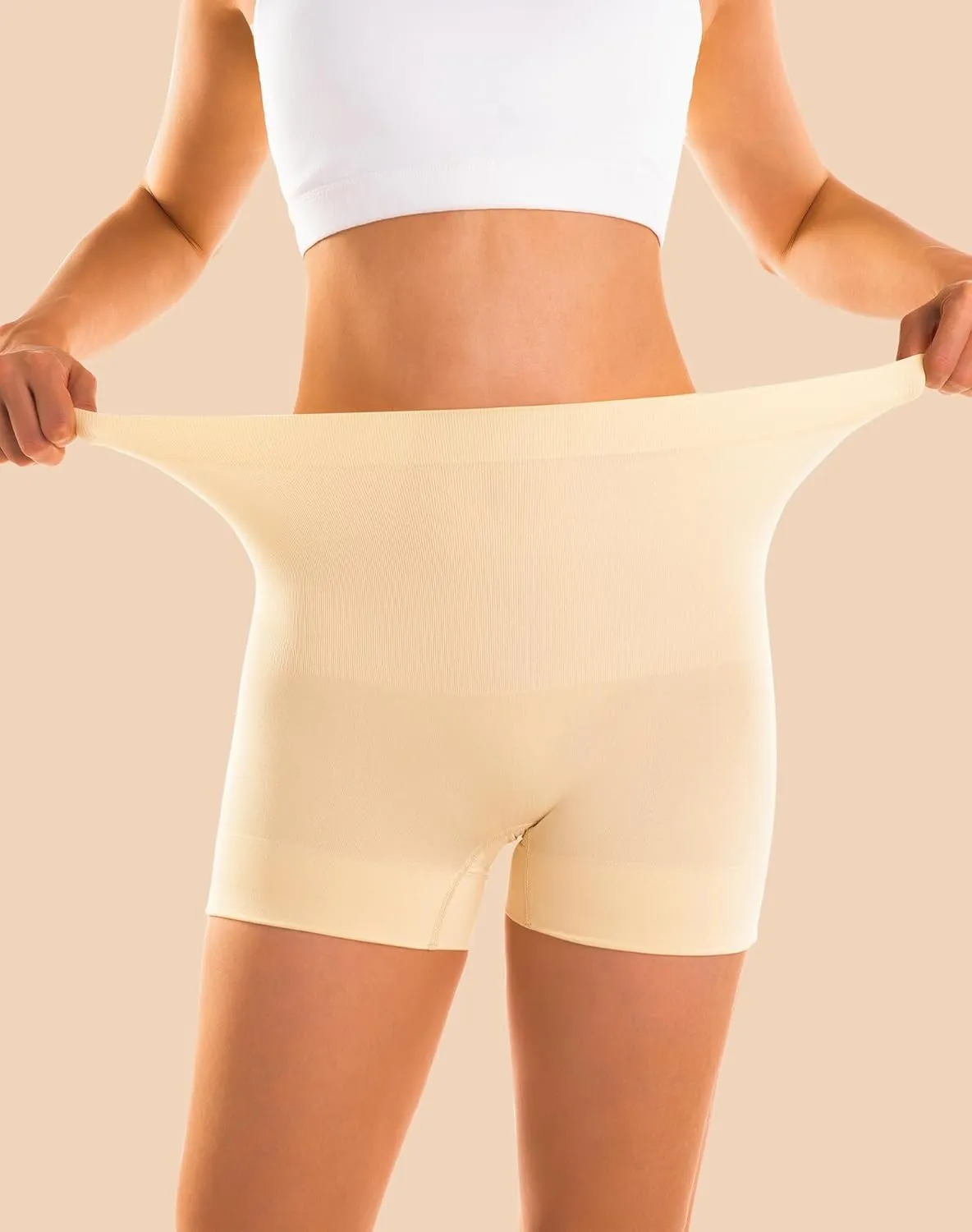 INNERSY Women's Shapewear Shorts Tummy Control Boyshorts Slip Shorts Shaping Underwear 3-Pack