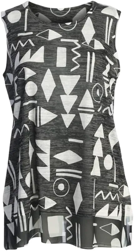 Jess & Jane Tank Burnout Sleeveless Top - AJ5