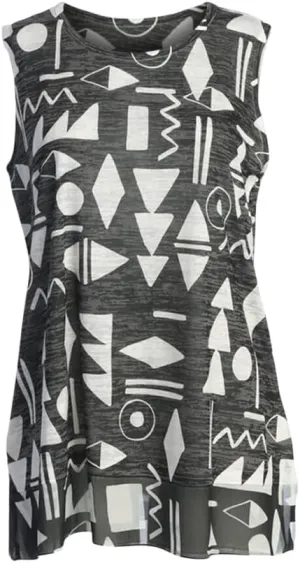 Jess & Jane Tank Burnout Sleeveless Top - AJ5