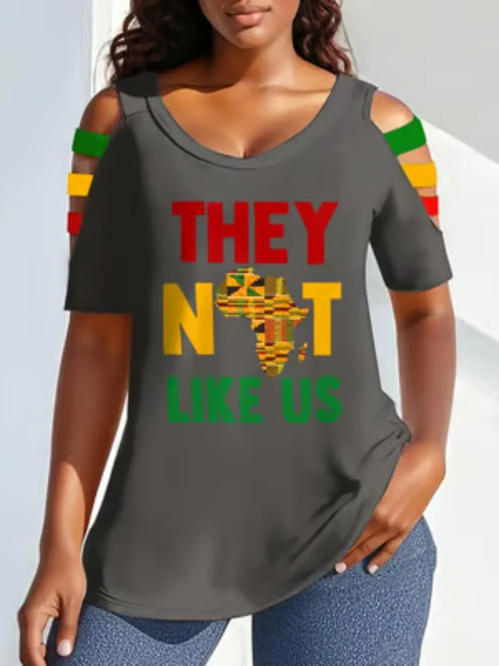 Juneteenth Shirts Women They Not Like Us 1865 African American Freedom Tshirt