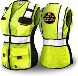 KwikSafety - Charlotte, NC - RoadBOSS Economy & Premium Safety Vest for Women [SNUG-FIT] Class 2 ANSI Tested OSHA