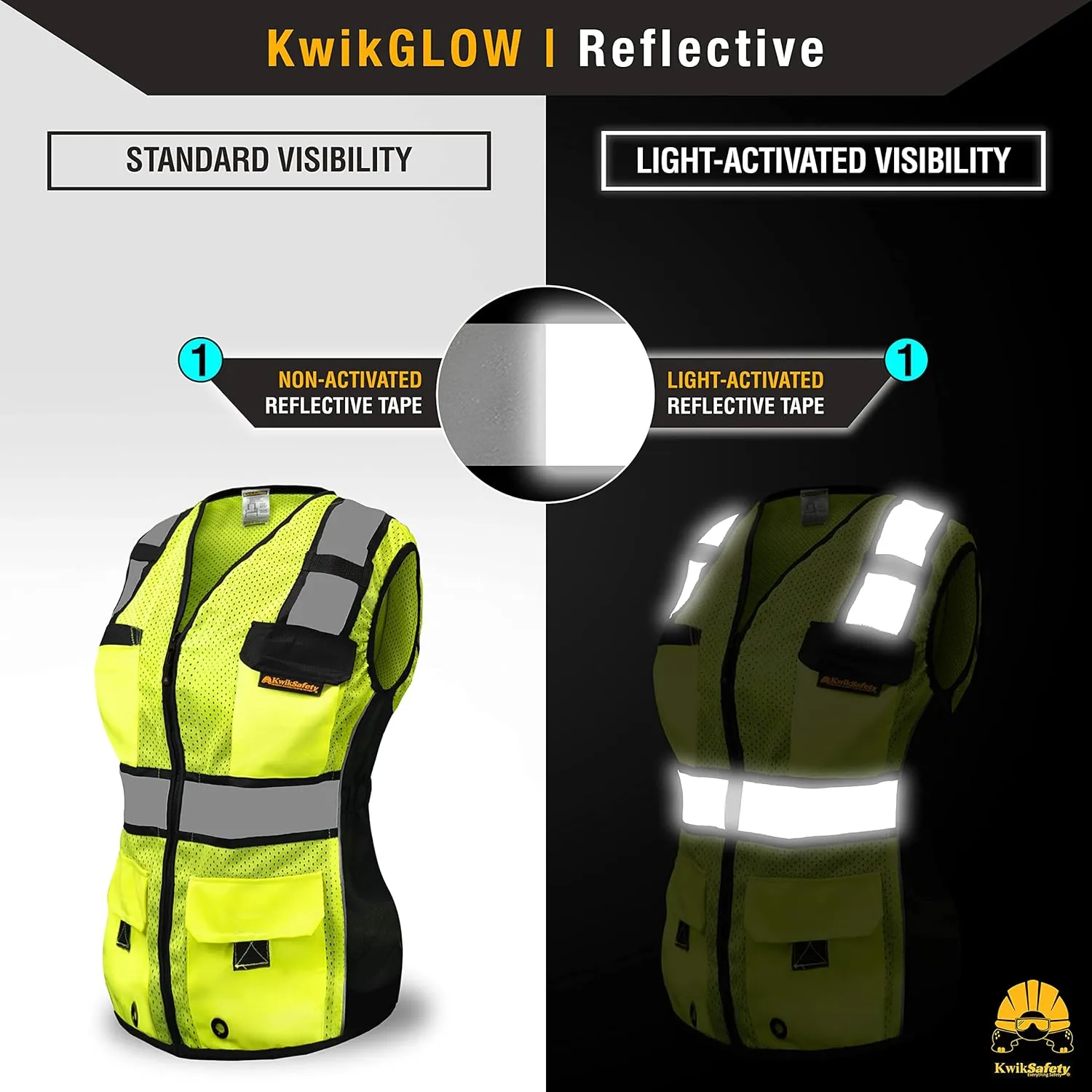 KwikSafety - Charlotte, NC - RoadBOSS Economy & Premium Safety Vest for Women [SNUG-FIT] Class 2 ANSI Tested OSHA