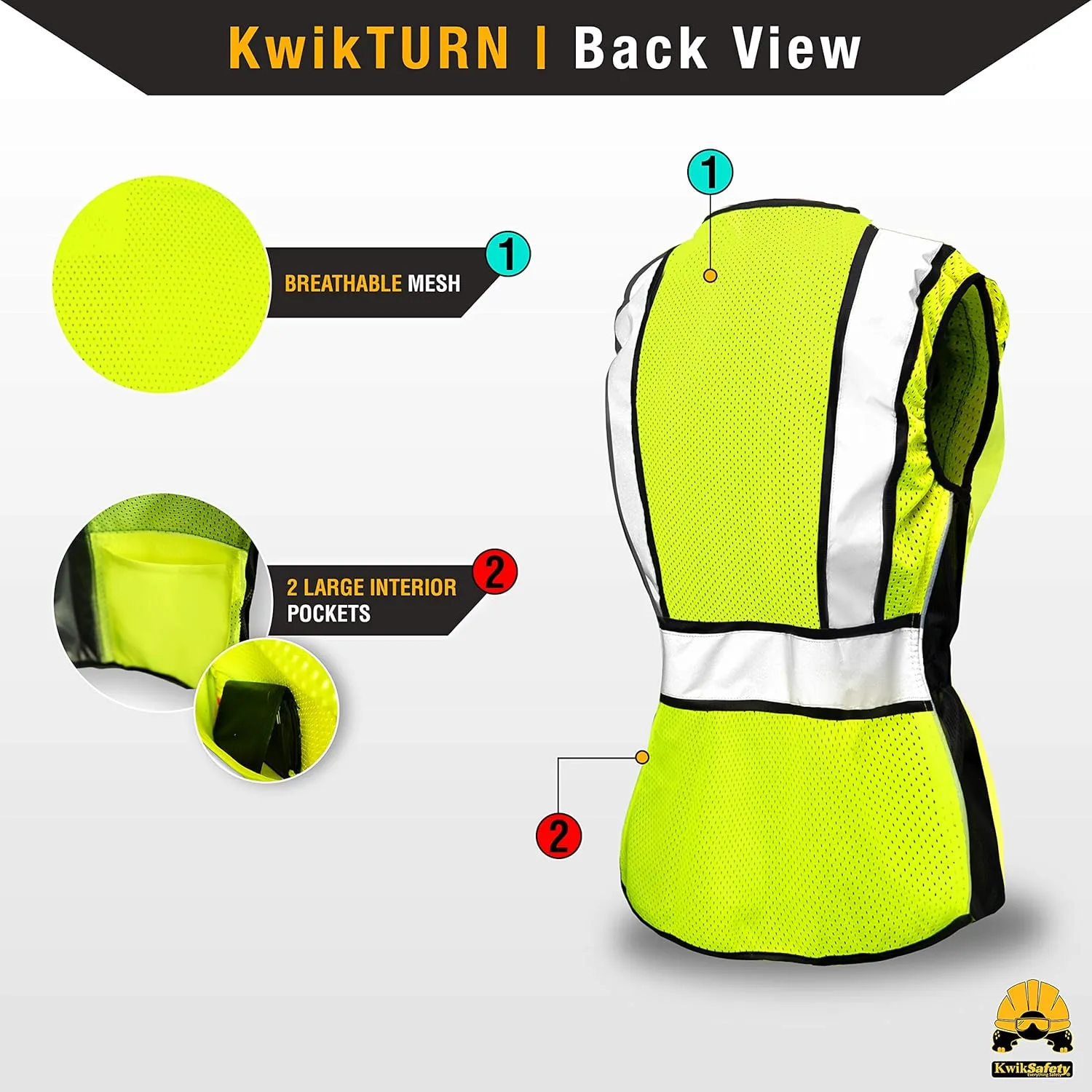 KwikSafety - Charlotte, NC - RoadBOSS Economy & Premium Safety Vest for Women [SNUG-FIT] Class 2 ANSI Tested OSHA
