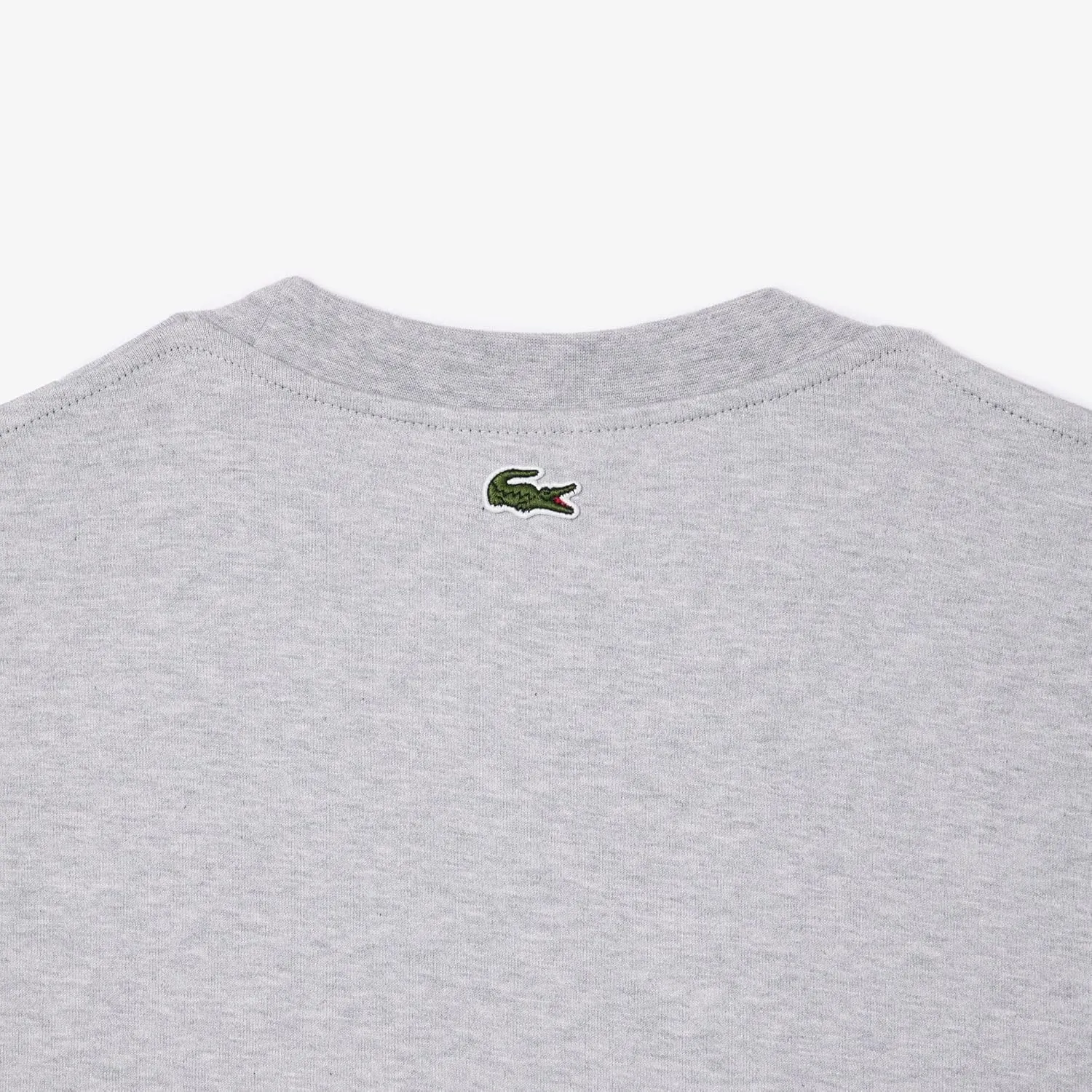 Lacoste Men's Short Sleeve Loose Fit Front Large Croc Graphic Tee Shirt