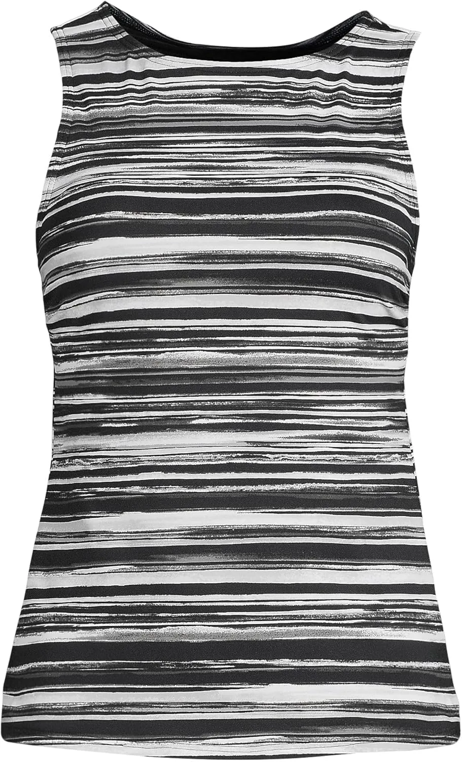 Lands' End Women's High Neck UPF 50 Modest Tankini Top Swimsuit