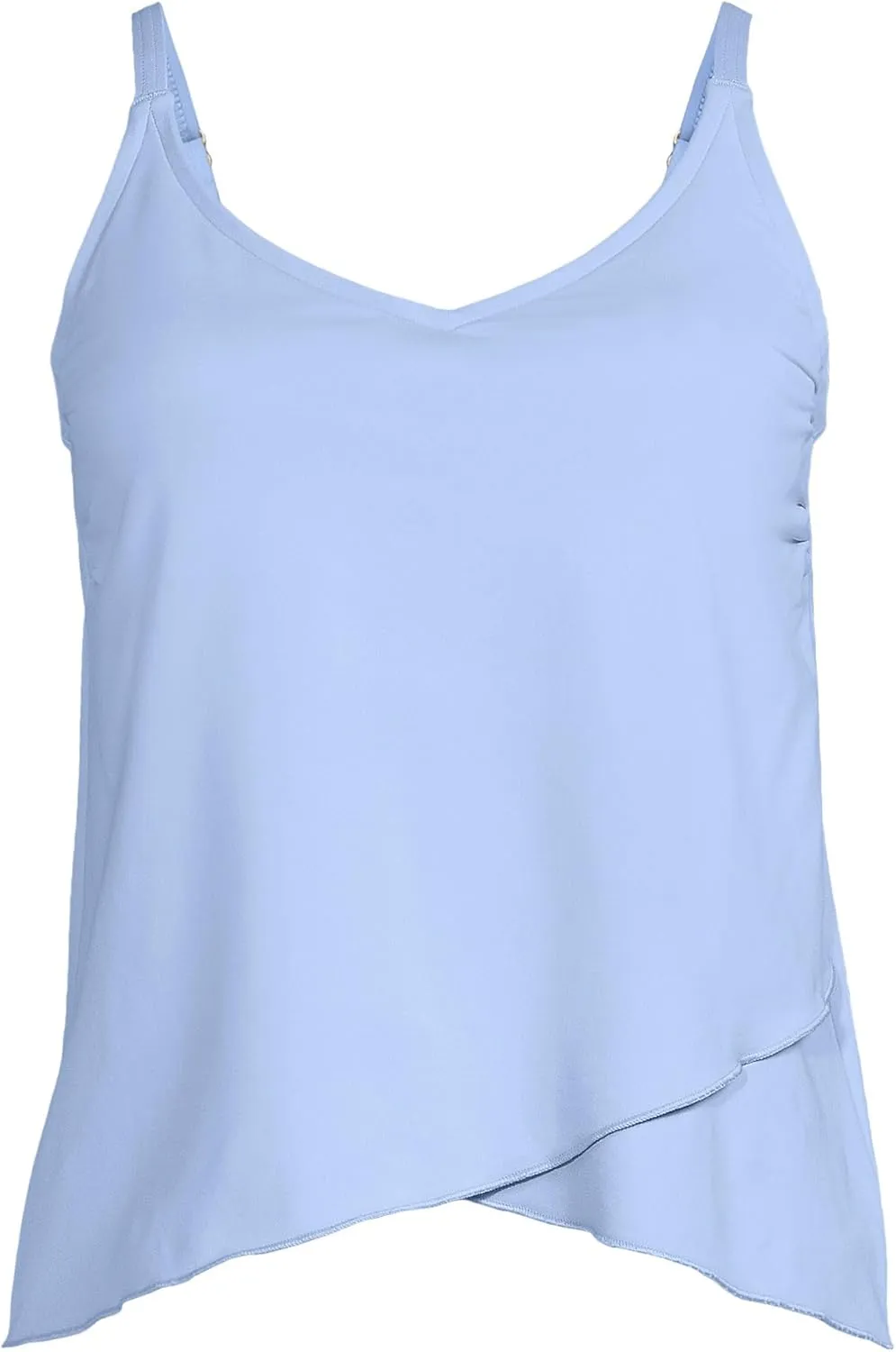 Lands' End Women's Tulip Hem Tankini Top