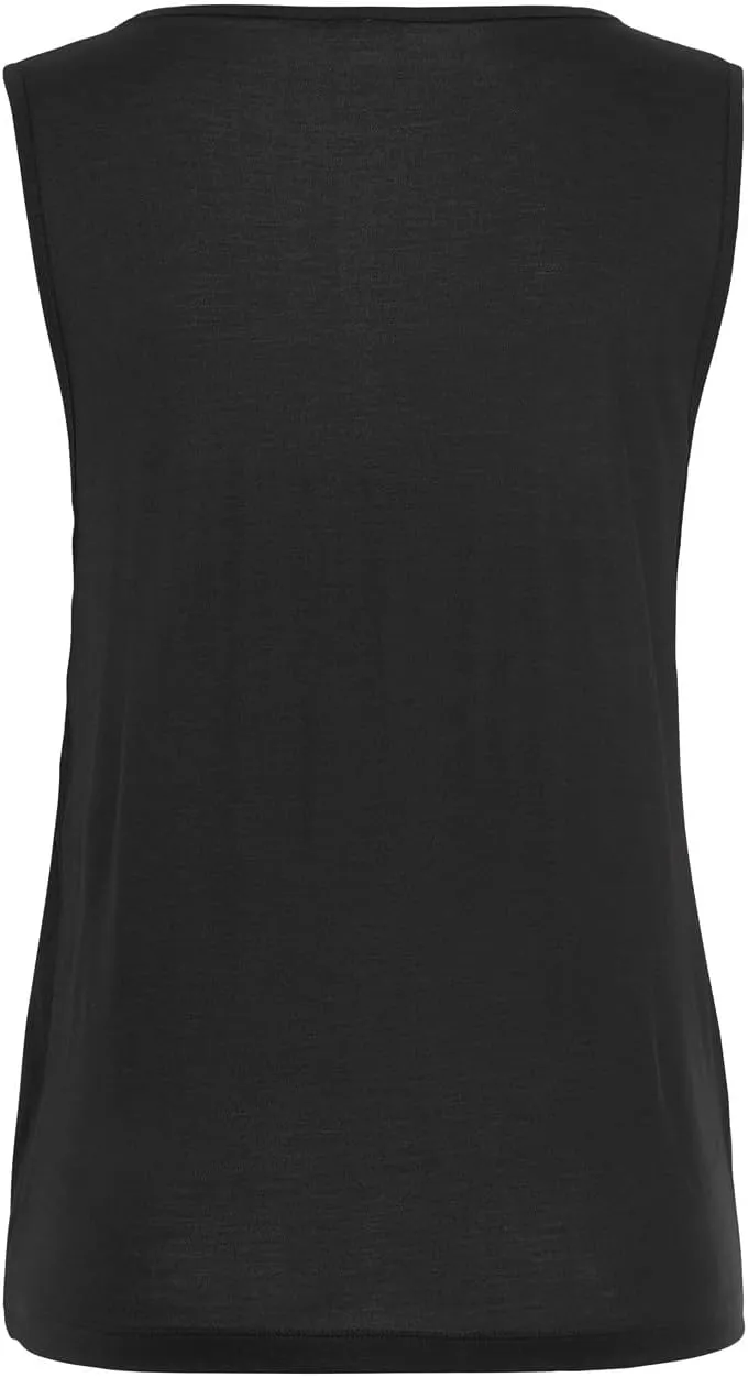 LASCANA Women's Sleeveless Wrap Look Top